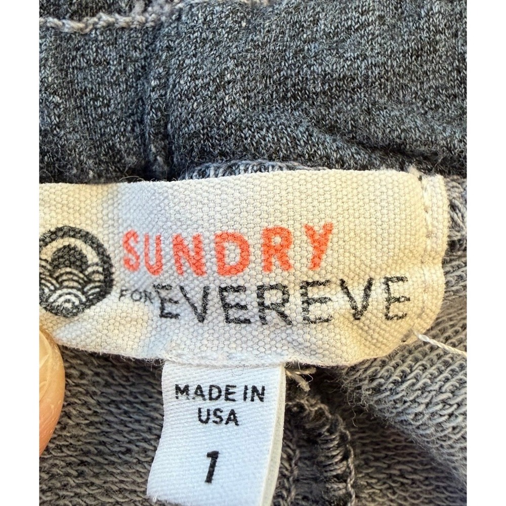 Sundry Jogger Sweatpants Gray Women's 1 Small Lounge Athleisure Made In USA - Picture 2 of 8
